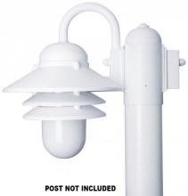 Wave Lighting S75TL-1-LR12W-WH - NAUTICAL POST MOUNT