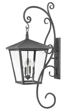 Hinkley 1439DZ - Double Extra Large Wall Mount Lantern with Scroll
