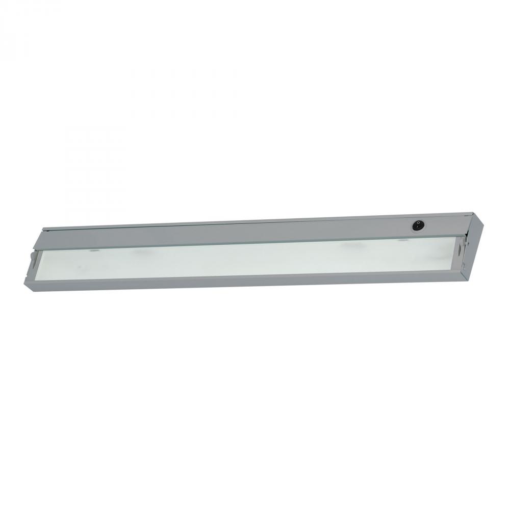 ZeeLite 4-Light Under-cabinet Light in Stainless Steel with Diffused Glass