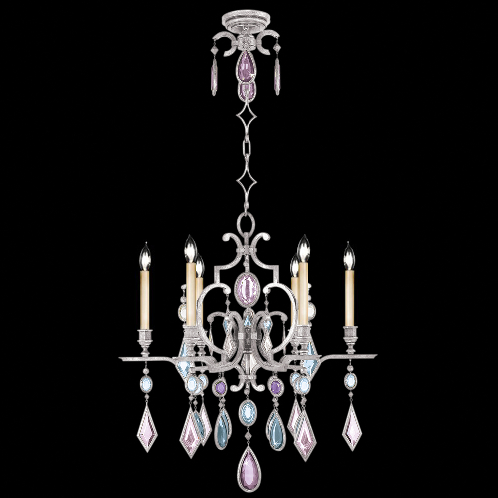 Encased Gems 29" Round Chandelier